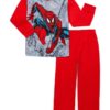 Spiderman Boys Long Sleeve Top and Pants Pajama Set, 2-Piece, Sizes 4-12
