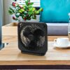 (2 pack) Mainstays 9-inch Box Indoor Comfort Personal AC Electric Fan, 3 Speeds, Black