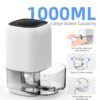Dehumidifier,280 sq.ft Dehumidifier for Room,35oz Portable Water Tank,Ultra Quiet with Auto Shut Off