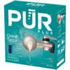 PLUS Faucet Mount Water Filtration System, Horizontal, Black/Chrome, PFM200B