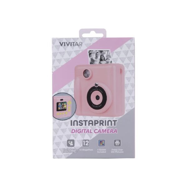InstaPrint Digital Camera, 12MP,  4 Games, 2 Rolls of Paper, Instantly Prints 2
