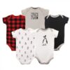 Short Sleeve Bodysuits, 5-Pack, Newborn- 24 Months