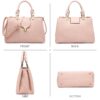 Women Satchel Handbags Top Handle Purse Medium Tote Bag Vegan Leather Shoulder Bag