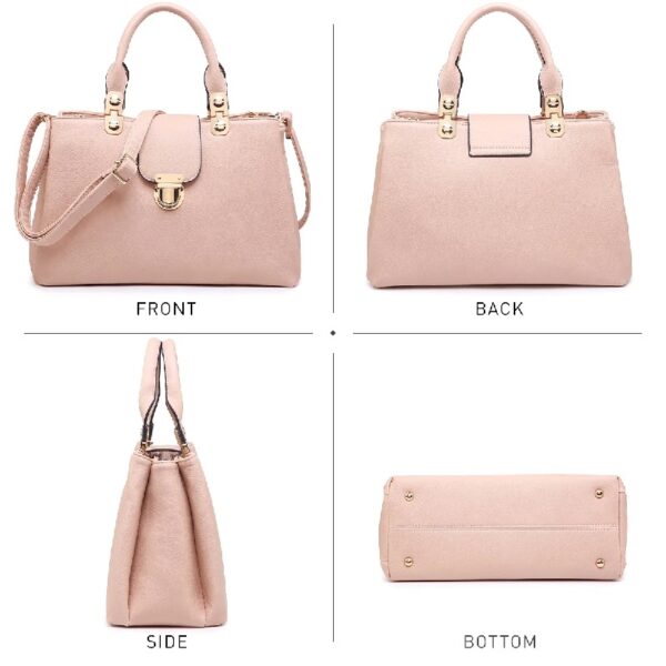 Women Satchel Handbags Top Handle Purse Medium Tote Bag Vegan Leather Shoulder Bag