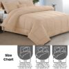 Lux Decor Collection 5 Piece Queen Down Alternative Comforter Set, Washable Duvet Bedding Set - Quatrefoil Navy
