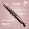 Black Series Electric Toothbrush - Rechargeable, 4 Modes, Travel Case, 8 Brush Heads