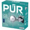PLUS Faucet Mount Water Filtration System, Horizontal, Black/Chrome, PFM200B
