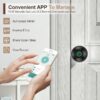 Cikuci Smart Door Lock, Fingerprint Door Lock Knob with App Control, Suitable for Home, Cloakroom, Offices, Hotels (K10)