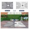 Outdoor Rugs Waterproof Plastic Straw Mat 6'x9' Reversible Patio Deck Beach Blue & White