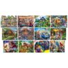 - Jigsaw Puzzle 12-Pack Bundle Set, Artist Gallery Collection Landscape and Animal Puzzles, Family Fun for Adults and Kids
