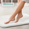 Nestl Set of 3 Absorbent Memory Foam Bath Mat Bathroom Rugs, Gray, Large 20