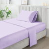 5-Piece Purple Metallic Foil Cheetah Bedding Set for Kids with Storage Bag, Twin
