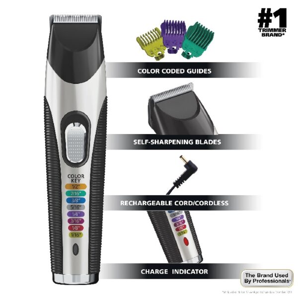 Color Pro Cord/Cordless Rechargeable Hair, Beard Trimmer for Men - 9891-100