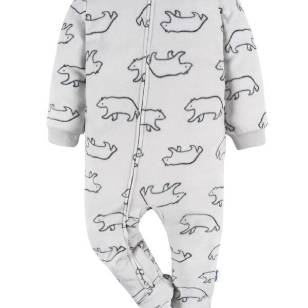 Baby and Toddler Neutral Microfleece Blanket Sleeper Pajamas, 3-Pack, Sizes 0/3M-5T