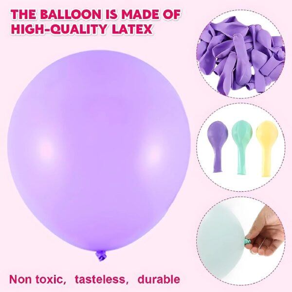 136Pcs Pastel Rainbow Balloon Arch Kit - Birthday Balloons, White Groovy Flower Macaron Pink Yellow Blue Purple Balloons for First Birthday Wedding Party Decorations
