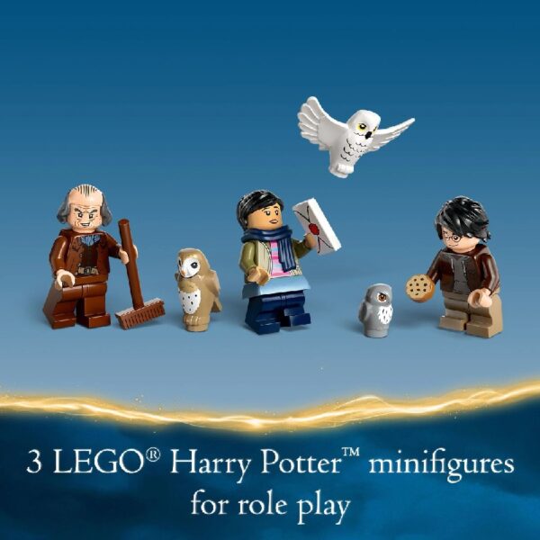 Harry Potter Hogwarts Castle Owlery Toy, Wizarding World Fantasy Toy for Girls and Boys, Harry Potter Toy Playset with 3 Characters, Birthday Gift Idea for Kids Ages 8 and Up, 76430