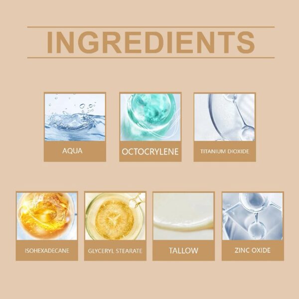 Sunscren Non Greasy Organic Natural Sol Beef Tallow