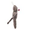 (4 pack) Vibrant Life Cozy Buddy Sock Monkey Dog Toy, Chew Level 1