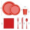 Exquisite 350 Piece Easter Plastic Disposable Party Plates & Dinnerware Combo Set