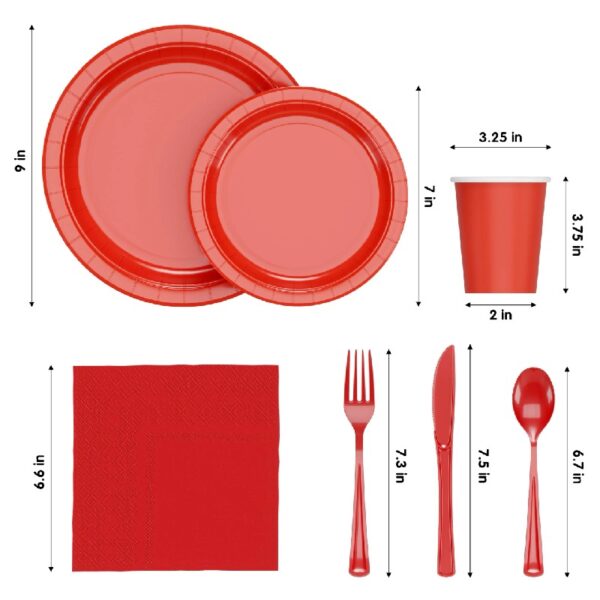 Exquisite 350 Piece Easter Plastic Disposable Party Plates & Dinnerware Combo Set