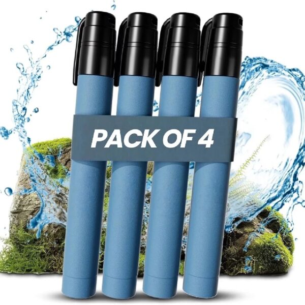 Portable Water Filter Straw for Survival, Camping, Hiking and Emergency Use