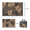 6'x 9' Outdoor Rug Plastic Waterproof Outside Foldable Mat UV Resistant Patio RV Deck Carpet,Black Brown