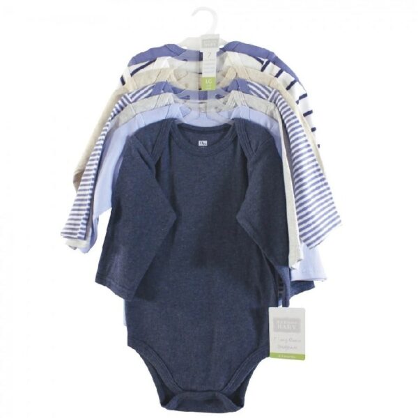 Cotton Long-Sleeve Bodysuits, 7-Pack, Preemie-24 Months