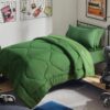 8 PCS Modern Comforter Set with Sheets All Season Bed in a Bag, Black, Queen Size