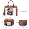 fb6cd057e24a47bd933eb32d017831f4 Women's 3Pcs Purse Handbag Shoulder Bag Tote Satchel Hobo Bag Briefcase Work Bag for Ladies