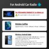 Wireless Apple CarPlay and Wireless Android Auto 2 in 1 Dongle for Android Car Radio with Android 4.4.2 or Above, Built-in Autokit APK Wired Screen Mirroring FOTA Upgrade