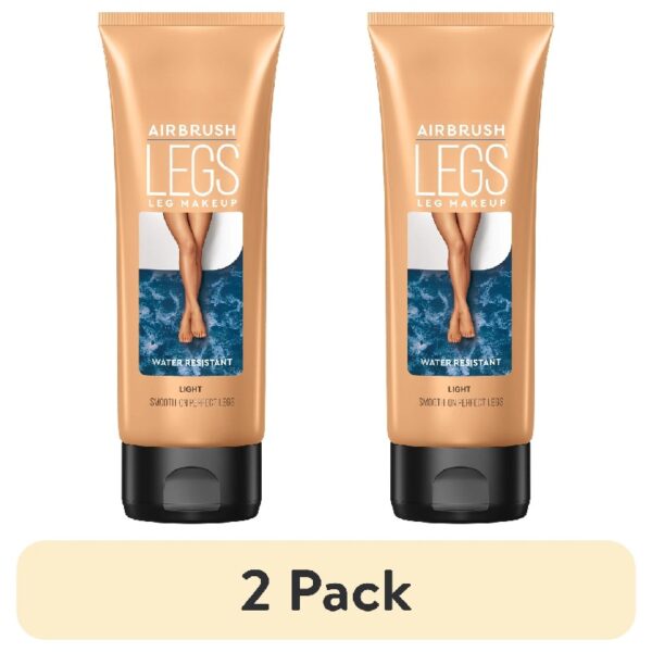 (2 pack) Airbrush Legs Lotion, Medium, 4.4 oz, Water and Transfer-Resistant