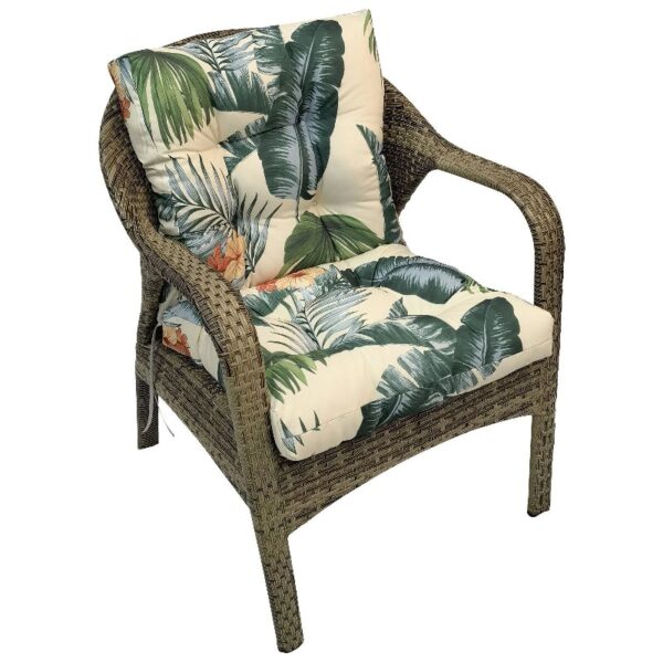 42” x 21” Hawaii Back Chair Outdoor Seating Cushions, Durable Polyester