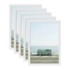 11 x 14 5-in-1 Wood Picture Frames Set-11x14 Matted to 8x10 Wall Frames, Black