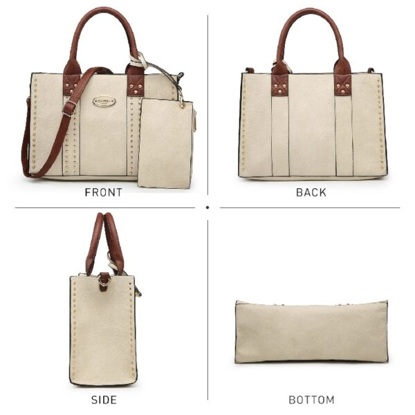 fbed7149283a4096b844b32d017883bf Women's 3Pcs Purse Handbag Shoulder Bag Tote Satchel Hobo Bag Briefcase Work Bag for Ladies