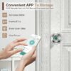 Cikuci Smart Door Lock, Fingerprint Door Lock Knob with App Control, Suitable for Home, Cloakroom, Offices, Hotels (K10)