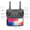 Drone with Dual 4K HD Cameras, FPV Foldable Drone for Kids Adults RC Quadcopter for Beginners with 2 Batteries and Carrying Case, Gray