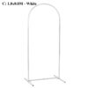 Garfans 7.9FT Wedding Arch  for Birthday Decoration Round Backdrop Stand Circle Balloon Arch Frame Halloween Christmas Parties Garland Stand White