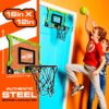 Pro Hoop Basketball Set - Includes Mini  Basketball - Steel Rim for Dunking - Over The Door