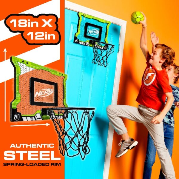 Pro Hoop Basketball Set - Includes Mini  Basketball - Steel Rim for Dunking - Over The Door