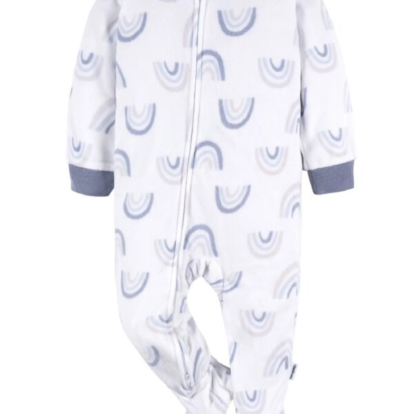 Baby and Toddler Neutral Microfleece Blanket Sleeper Pajamas, 3-Pack, Sizes 0/3M-5T