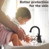 Bathroom Faucets 4 Inch Matte Black Bathroom Sink Faucet, Stainless Steel Lead-Free 2-Handle Centerset Faucet with Pop-up Drain and 2 Supply Hoses Fits 2 or 3-hole Sink