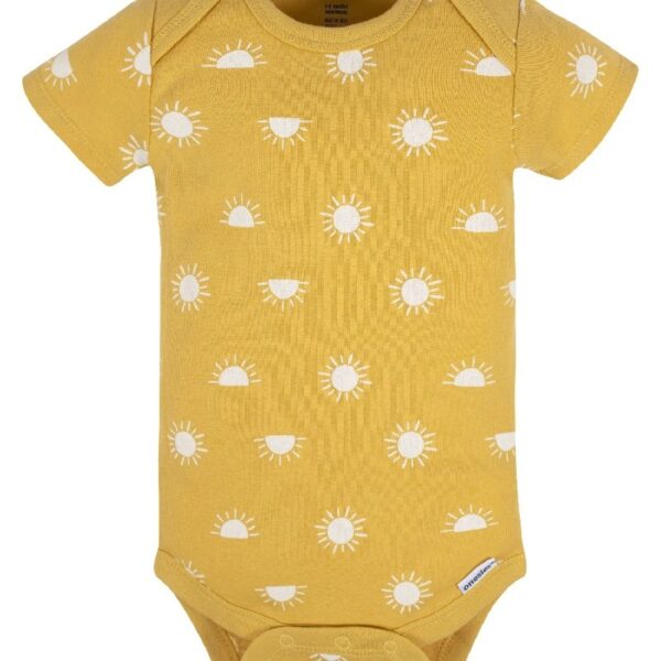 Assorted Short Sleeve Onesies Bodysuits, 8pk (Baby Boy or Baby Girl Unisex)