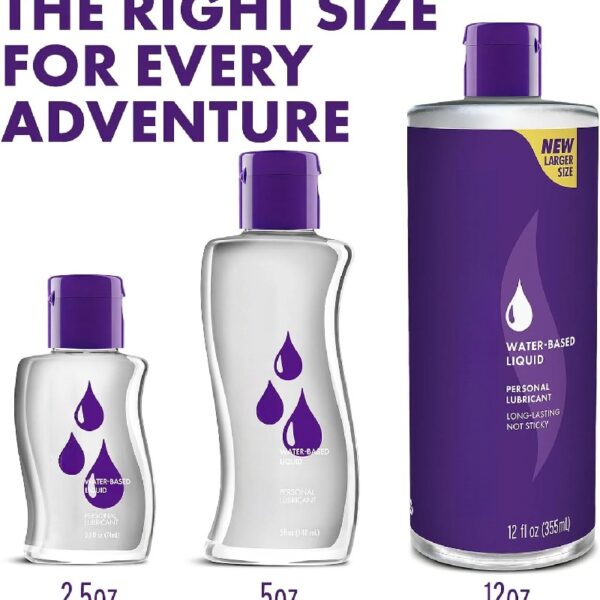 (3 pack) Liquid Water Based Personal Lube, for Men, for Women, Condom Compatible Lube, 5oz