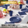 Exquisite 350 Piece Easter Plastic Disposable Party Plates & Dinnerware Combo Set