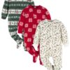 Baby and Toddler Neutral Microfleece Blanket Sleeper Pajamas, 3-Pack, Sizes 0/3M-5T