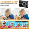 1080P Digital Camera 16X Digital Zoom Compact Point and Shoot Camera Portable Small Camera Starter Camera for Teens Students Boys Girls Seniors(Green)