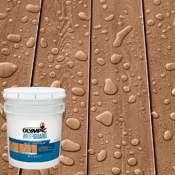 WaterGuard 1 Gallon Sequoia Red Transparent Wood Stain and Sealer
