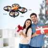 V8c Drone with 720P HD Camera for Adults and Children FPV Real-Time Video, 2 Modular Batteries and Storage Bag, Orange