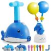 Dolphin Balloon Powered Car Balloon Racing Science Toy Kit With Manual Balloon Air Pump, Suitable Fo