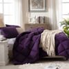 3 Pieces Bed in a Bag Comforter Set Duvet Insert,Reversible,Red/Black,Full Size Comforter Set-200GSM